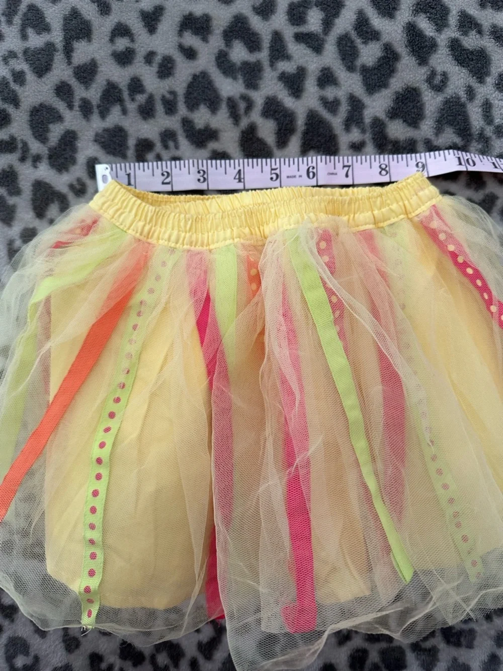 2009 Gymboree Tulle Ribbon Layered Skirt in Yellow Size 3T